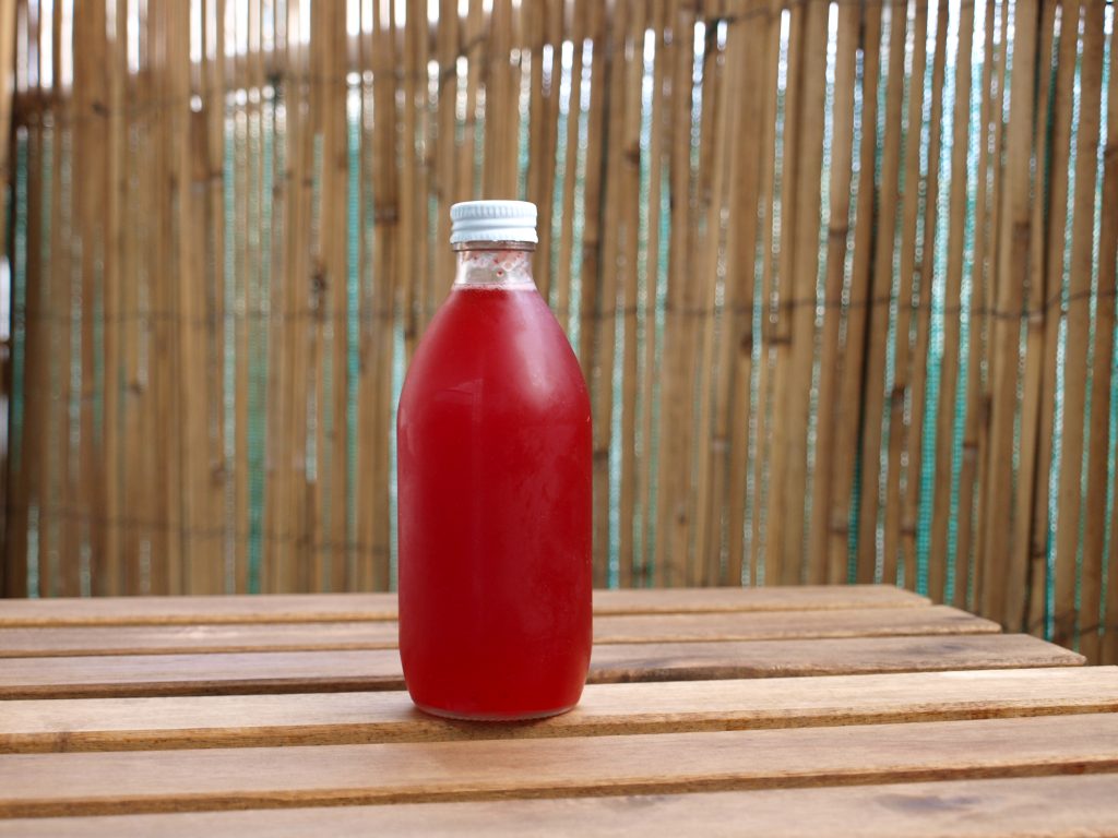 Koso à la fraise ou concentré fermenté à la fraise