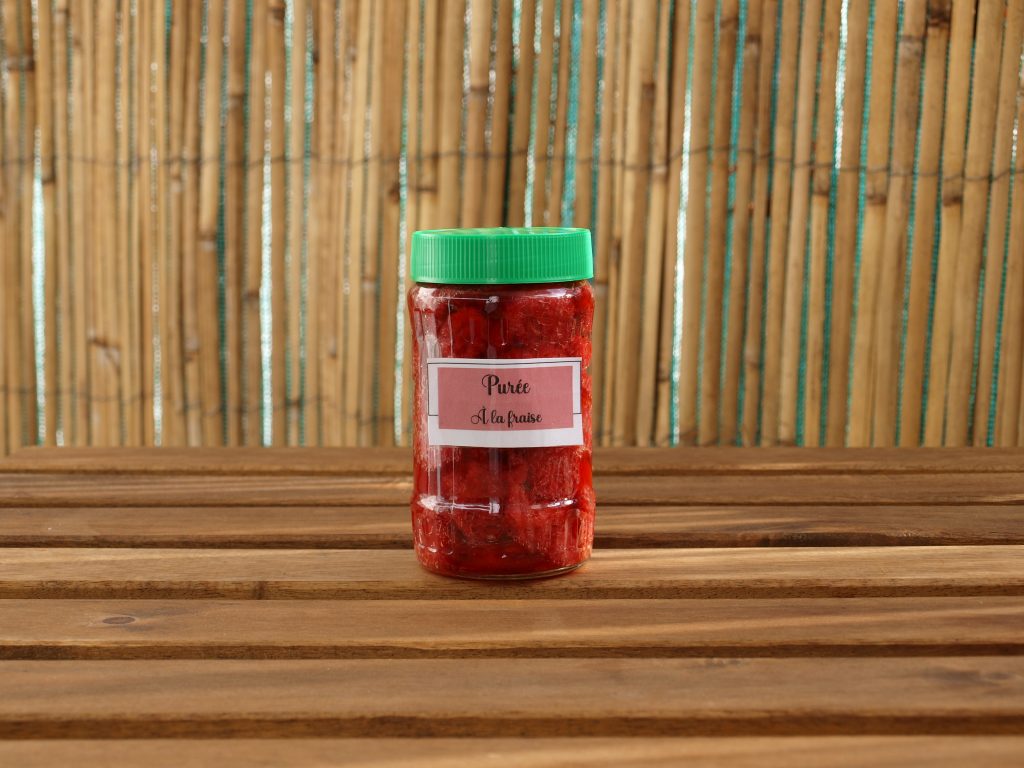 Purée et/ou compote à la fraise